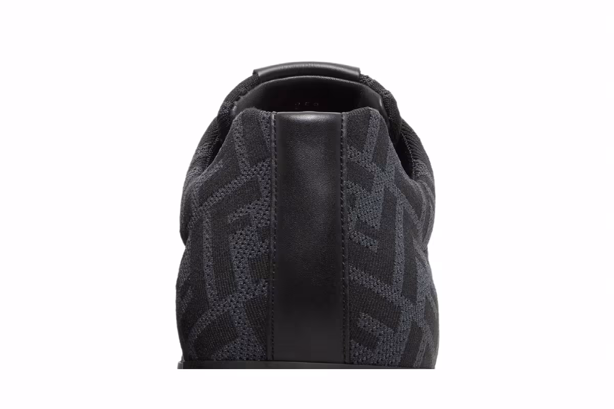 Fendi FF Motif Lace Up Low Black, view 8