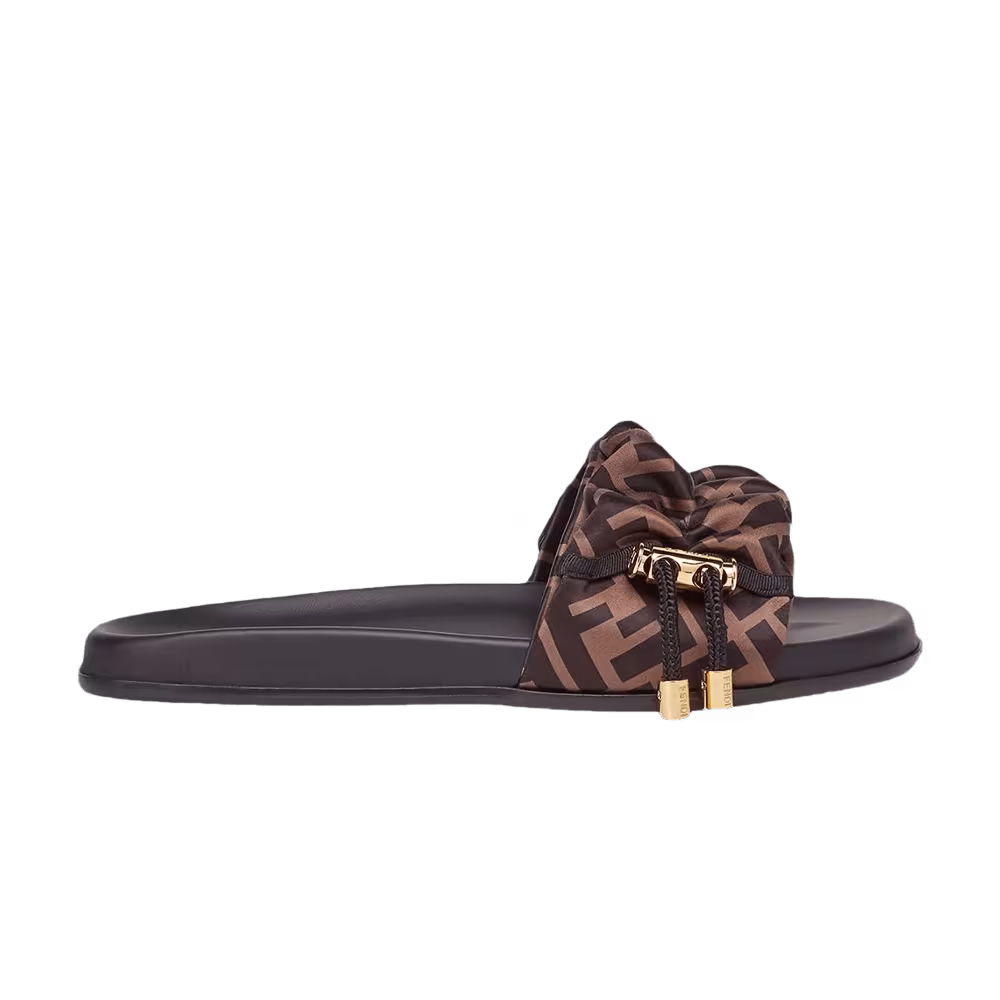 Fendi Women's Vertigo Slides Brown