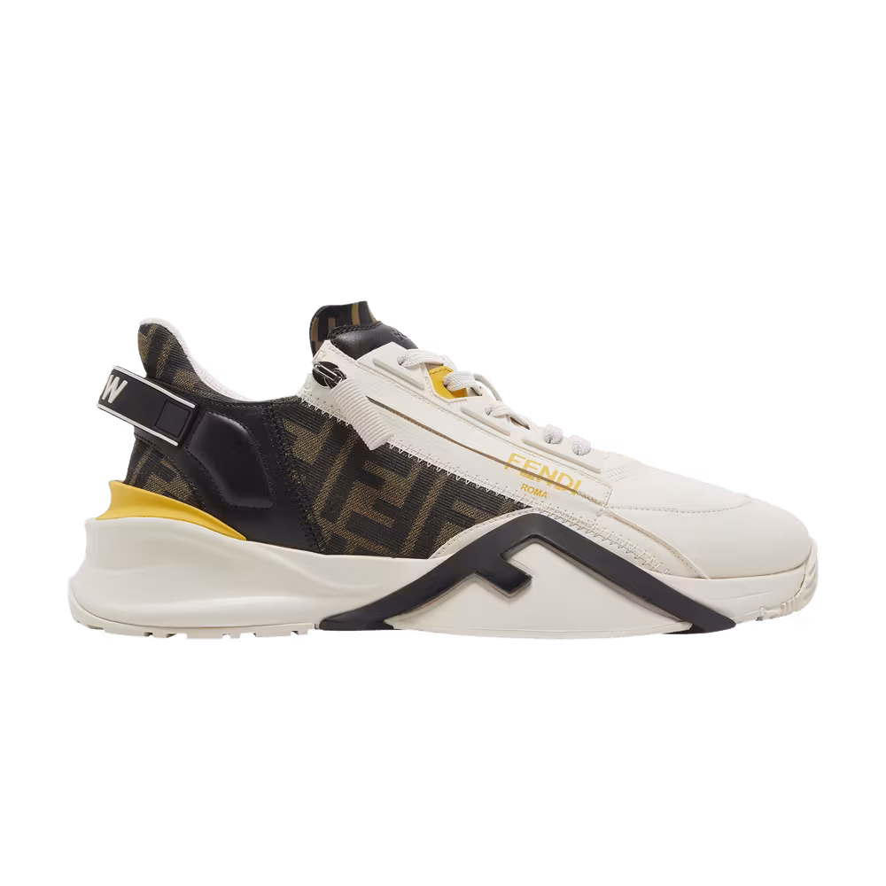 Fendi Flow Slip-On White Yellow