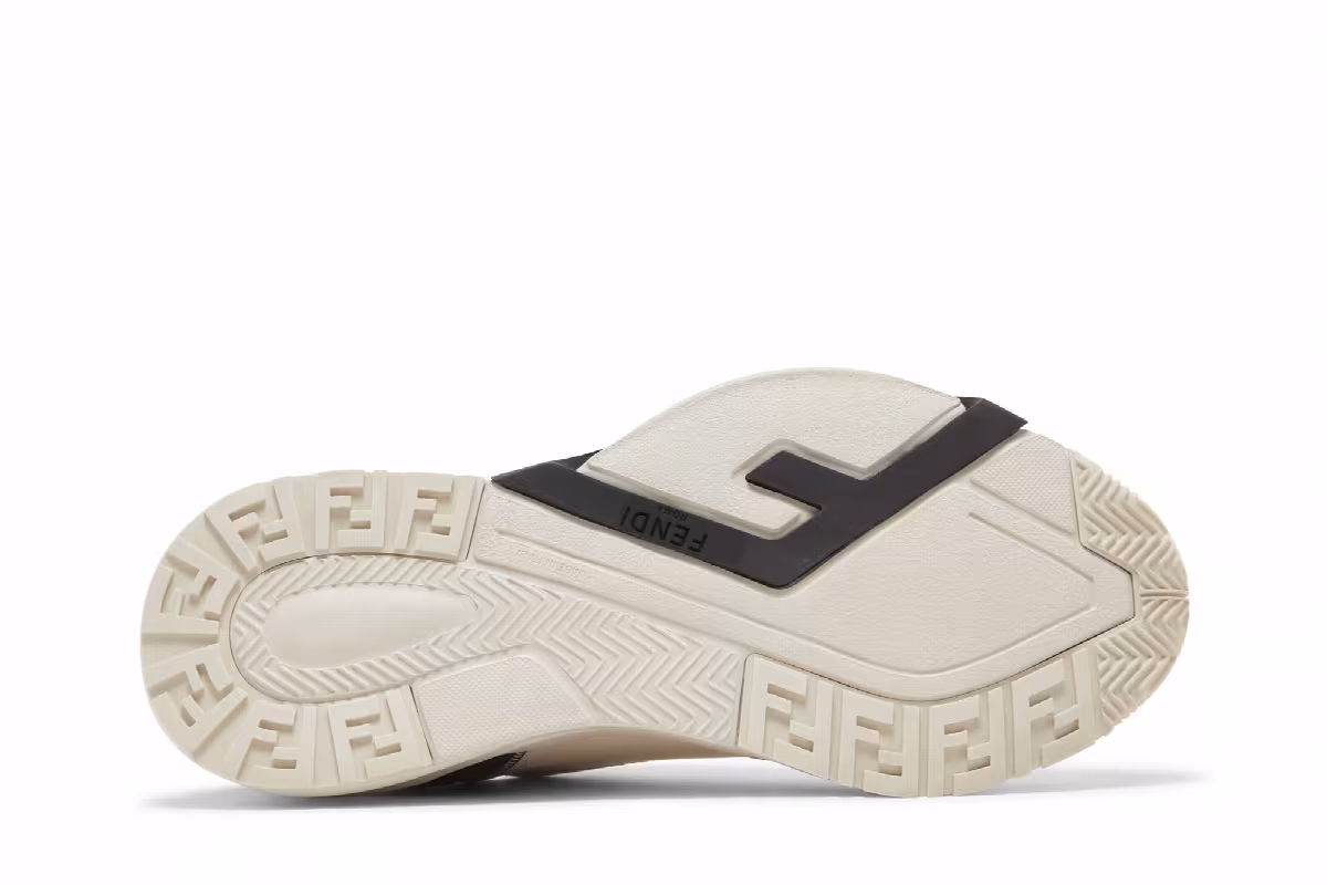 Fendi Flow Slip-On White Yellow, view 5