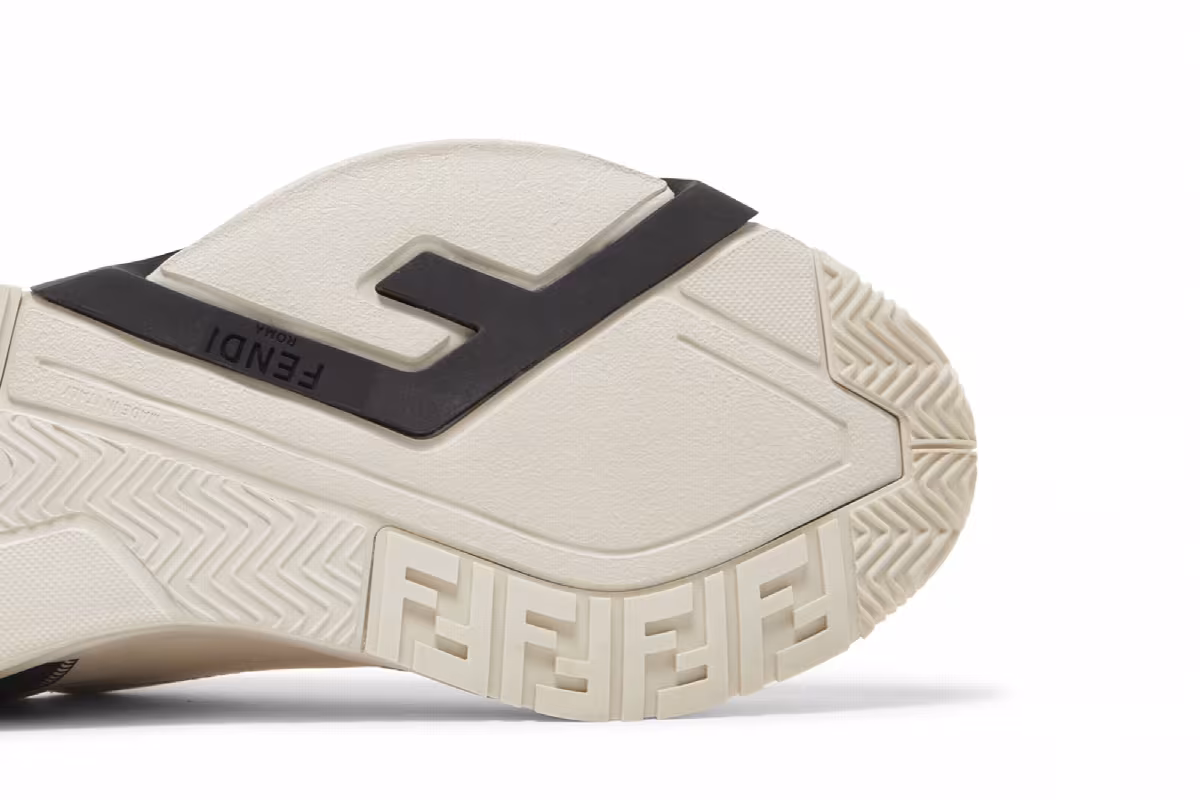 Fendi Flow Slip-On White Yellow, view 6