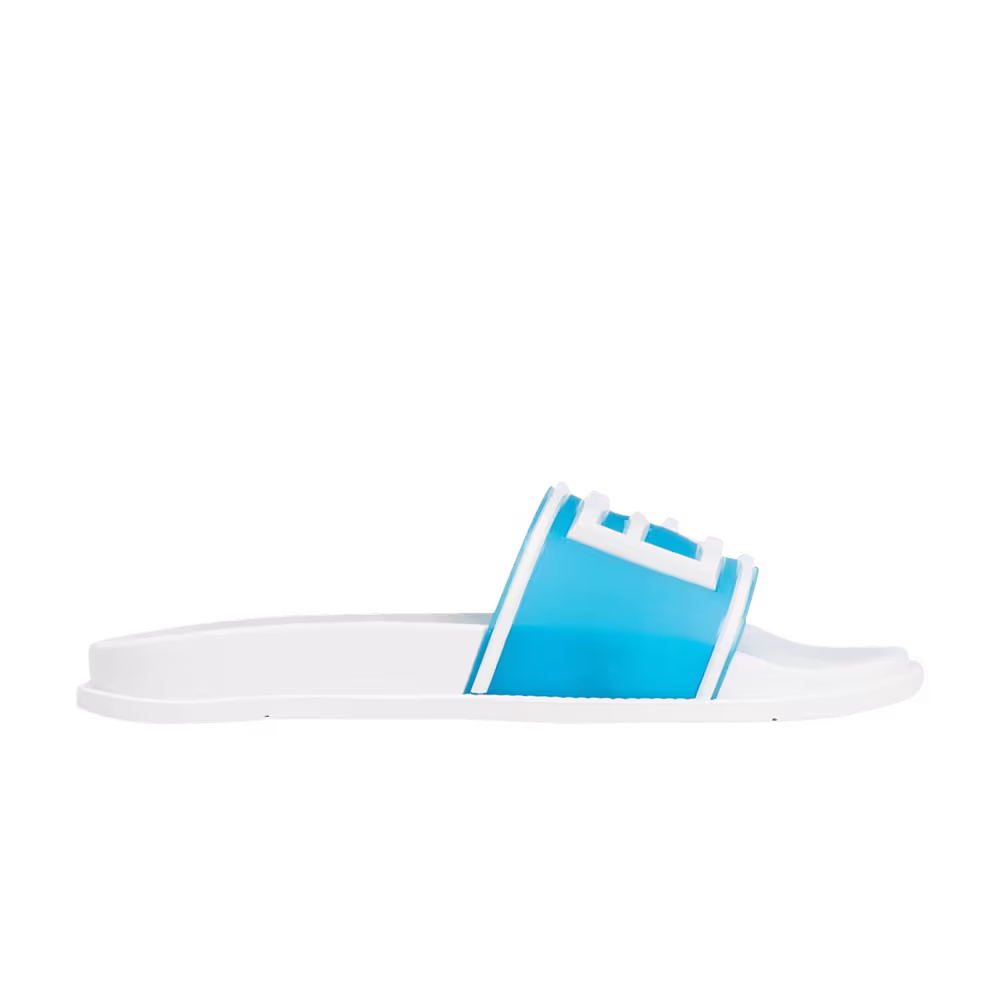 Fendi Slides Transparent Blue Sea