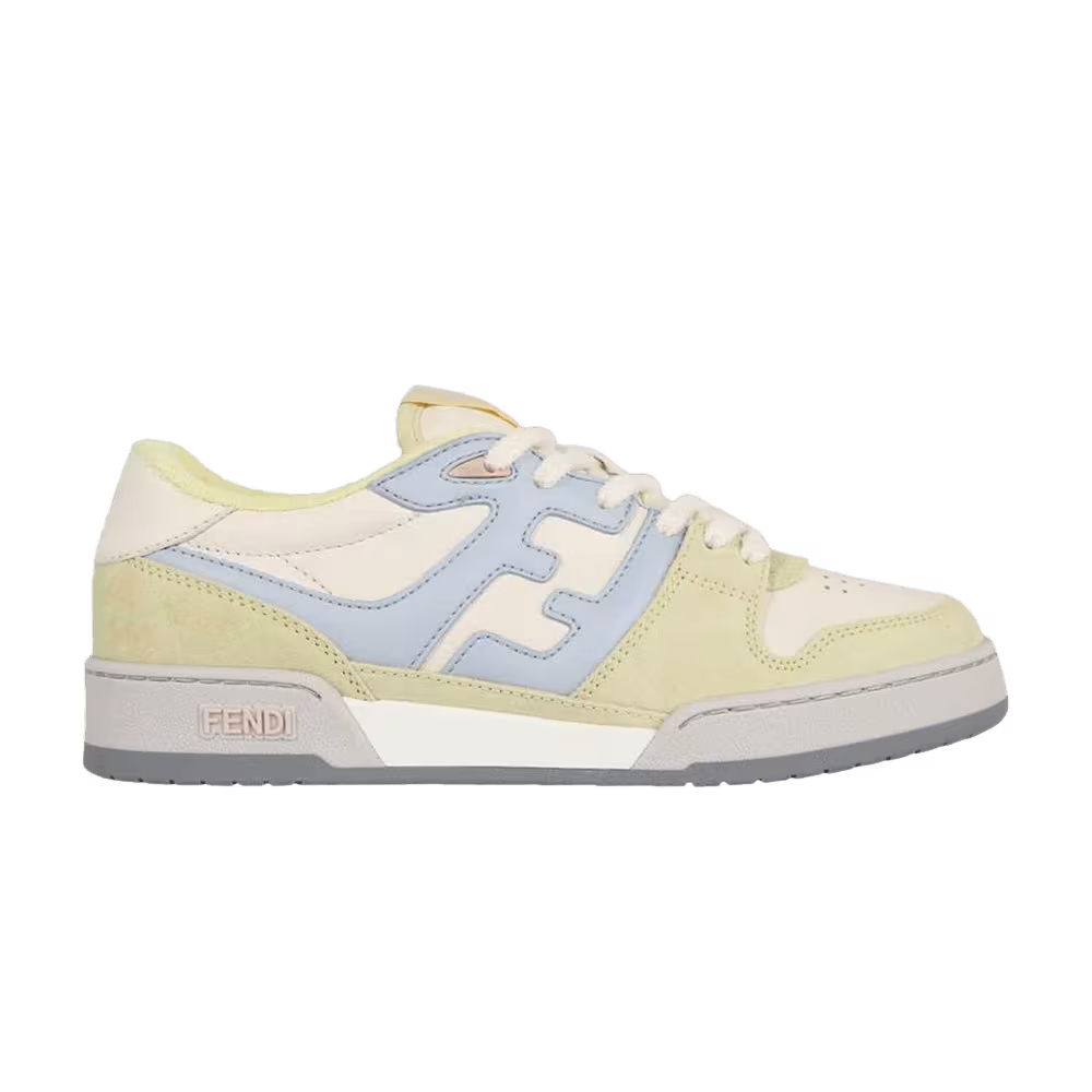 Fendi Women's FF Mixed Leather Low Yellow