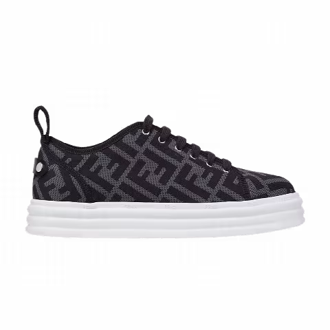 Fendi Wmns FF Motif Rise Fabric Platform 'Charcoal'