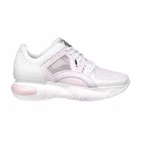 Fendi Leather Low 'White Pink'