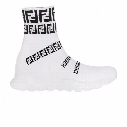 Fendi Zucca High Sock Sneaker 'White'
