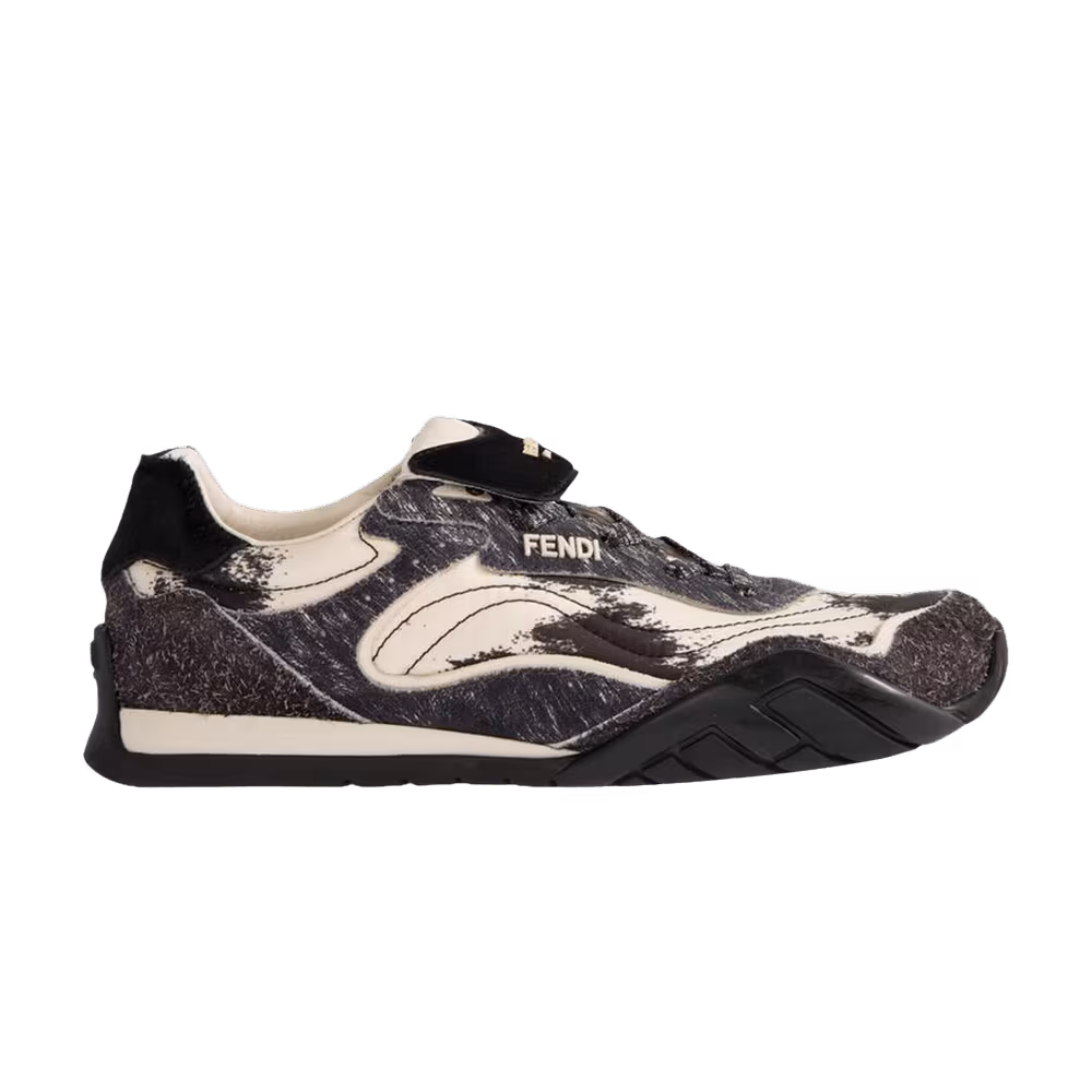 Fendi Women's Wave Pulse Sneaker Grey Black