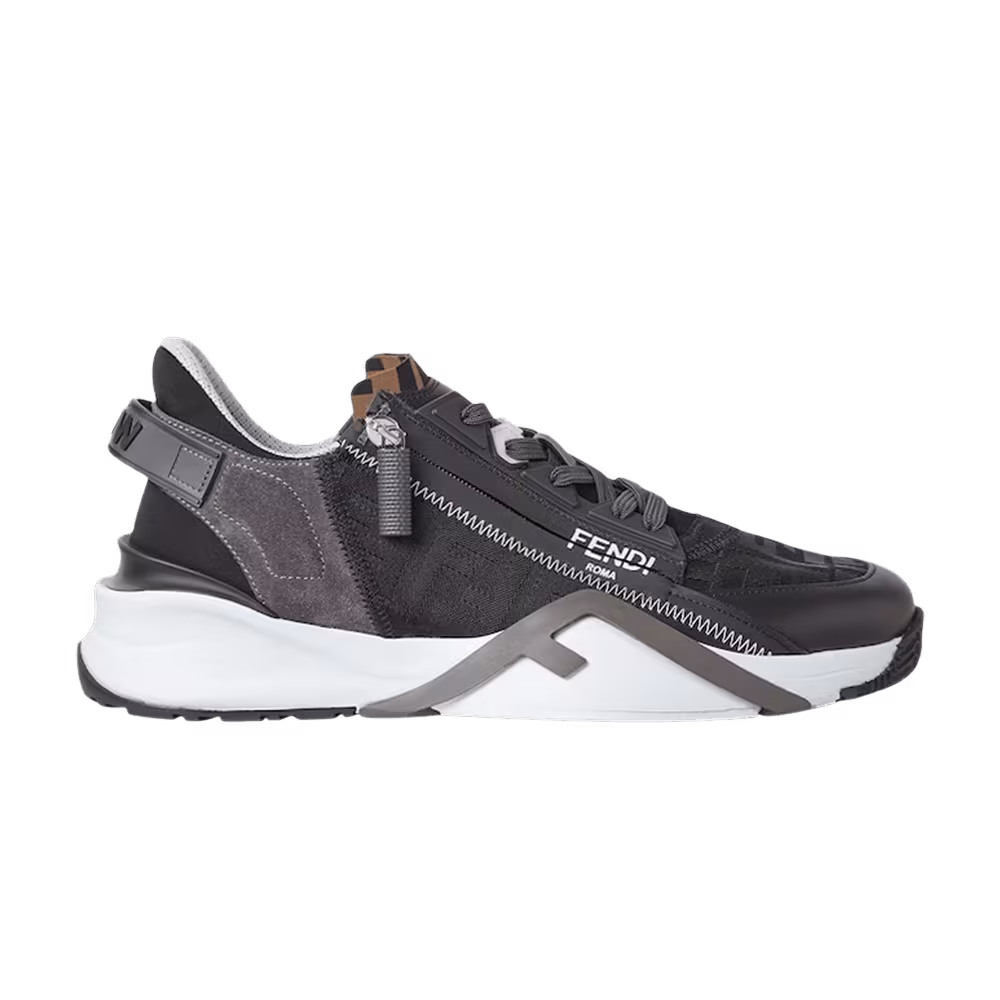Fendi Flow Trainers Black Jacquard