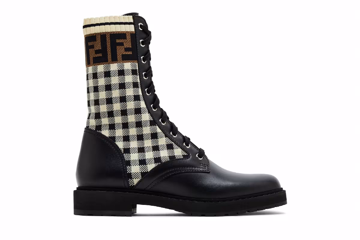 Fendi Women's FF Rockoko Biker Boot Fendi Rockoko, view 2