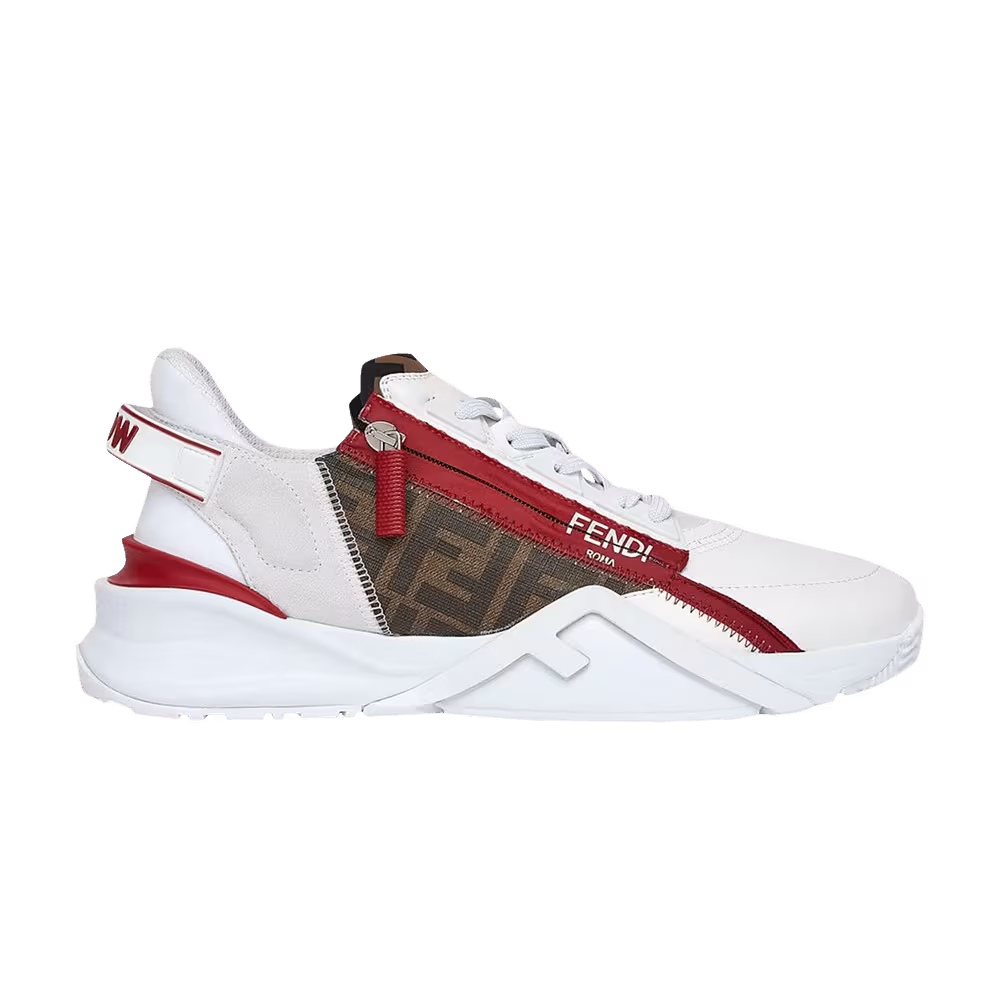 Fendi Flow Slip-On White Red