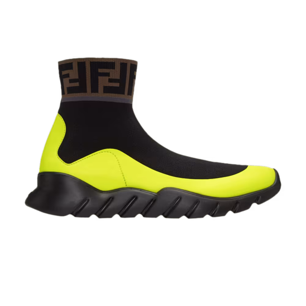Fendi Tech Fabric High Forever Fendi - Black Yellow