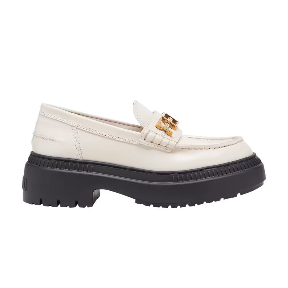 Fendi Women's Fendigraphy Loafer White