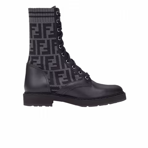 Fendi FF Rockoko Biker Boot 'Black'