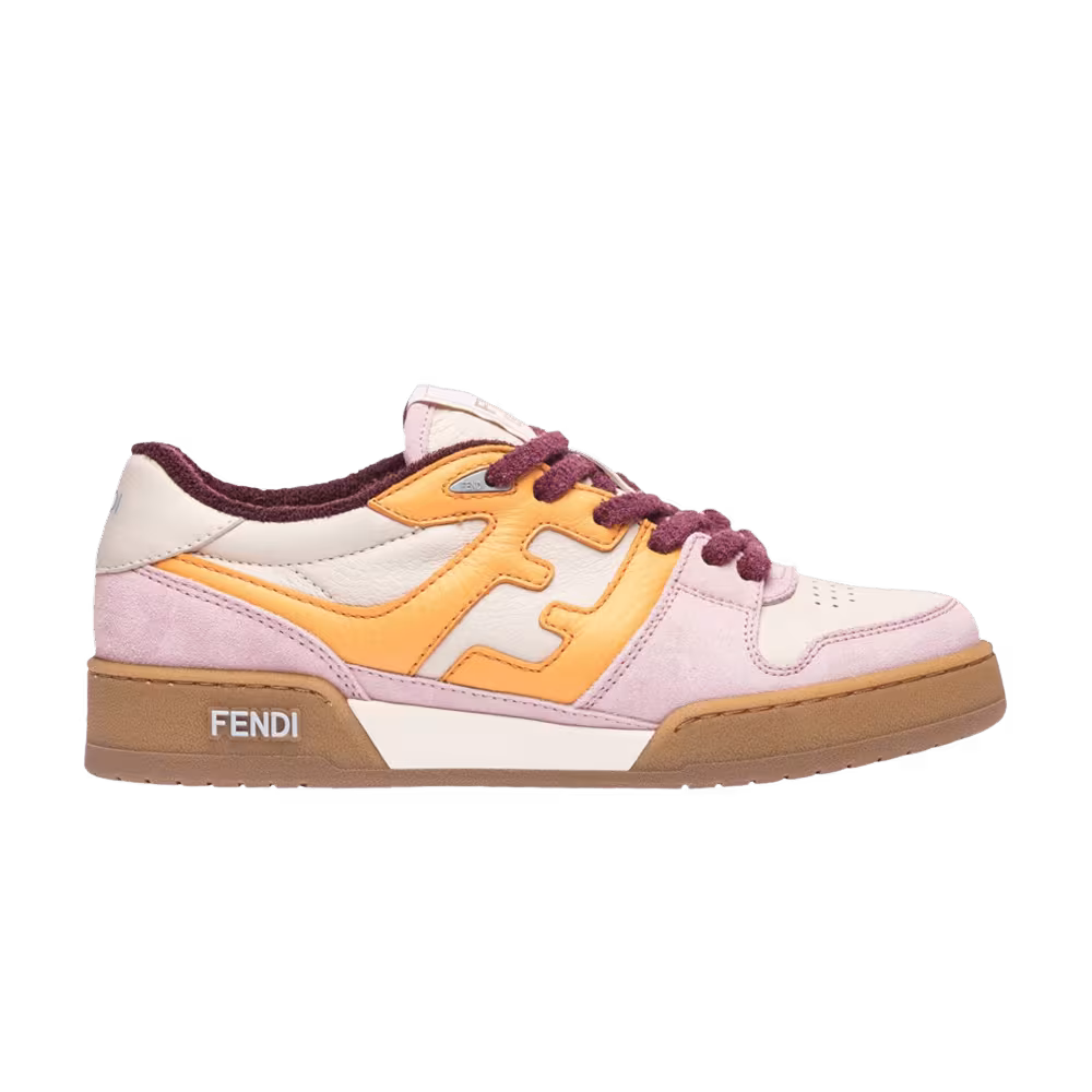 Fendi Women's FF Mixed Leather Low Pink