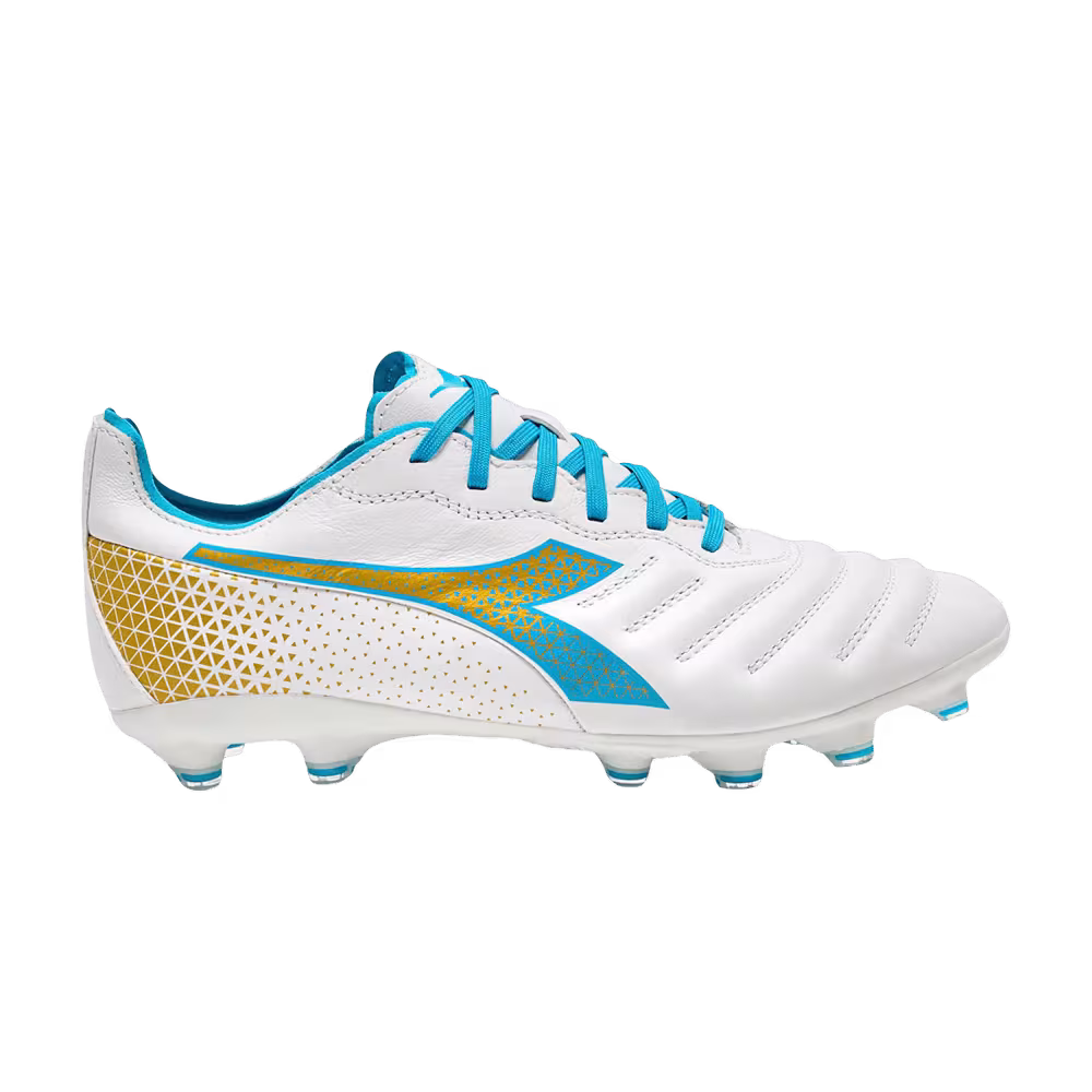 Diadora Women's Brasil Elite GR LT LP12 White Rich Gold