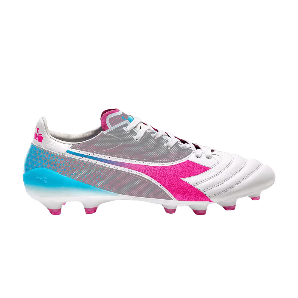 Diadora Brasil Elite Veloce GR Made In Italy LPX White Pink Fluo