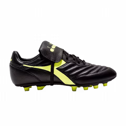 Diadora Brasil LT T MDPU FG 'Black Fluo Yellow'