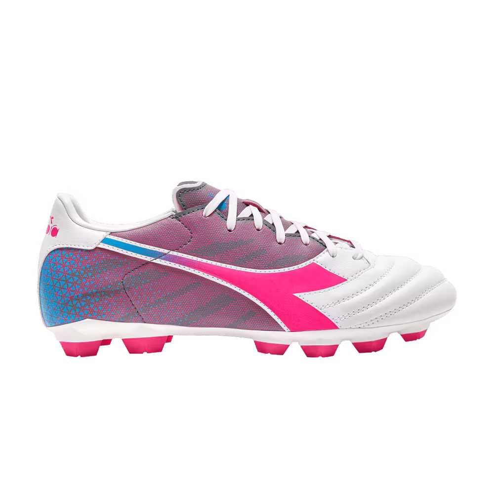 Diadora Brasil Elite Veloce GR LTU White Pink Fluorescent
