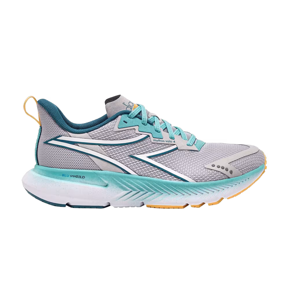 Diadora Women's Mythos Blushield Volo 4 Silver Dusty Turquoise