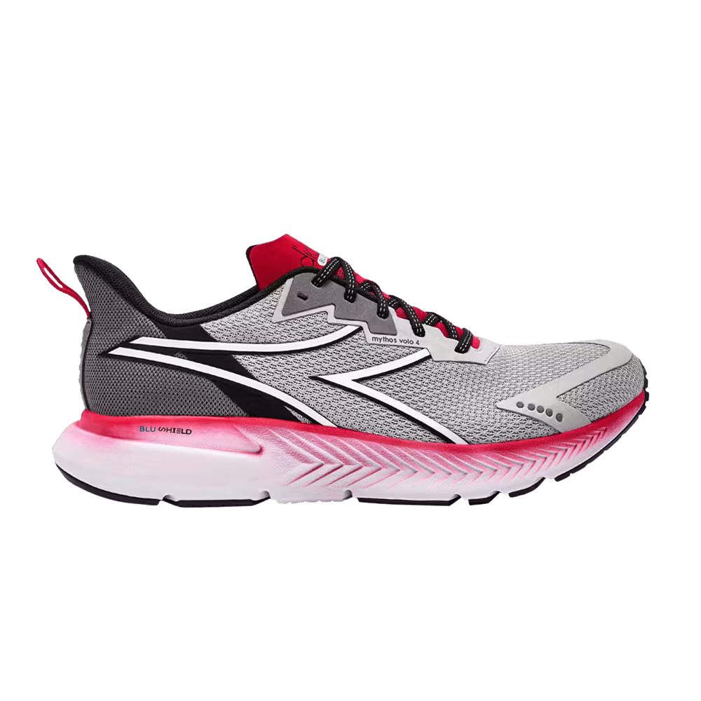 Diadora Mythos Blushield Volo 4 Steel Grey Red