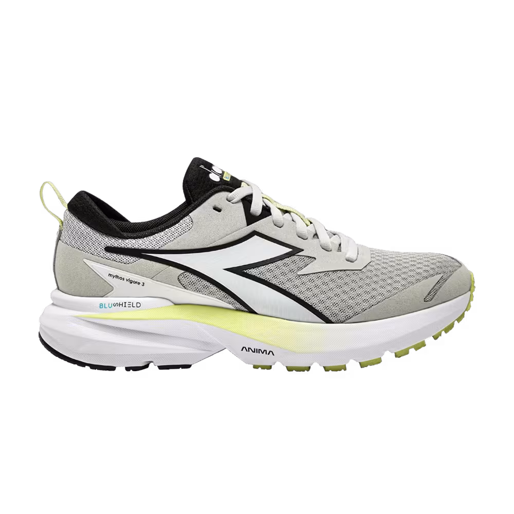 Diadora Women's Mythos Blushield Vigore 3 Silver White Black