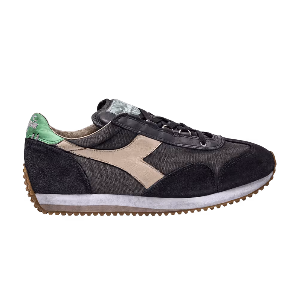 Diadora Equipe H Dirty Stone Wash Evo Black Grey Cobblestone