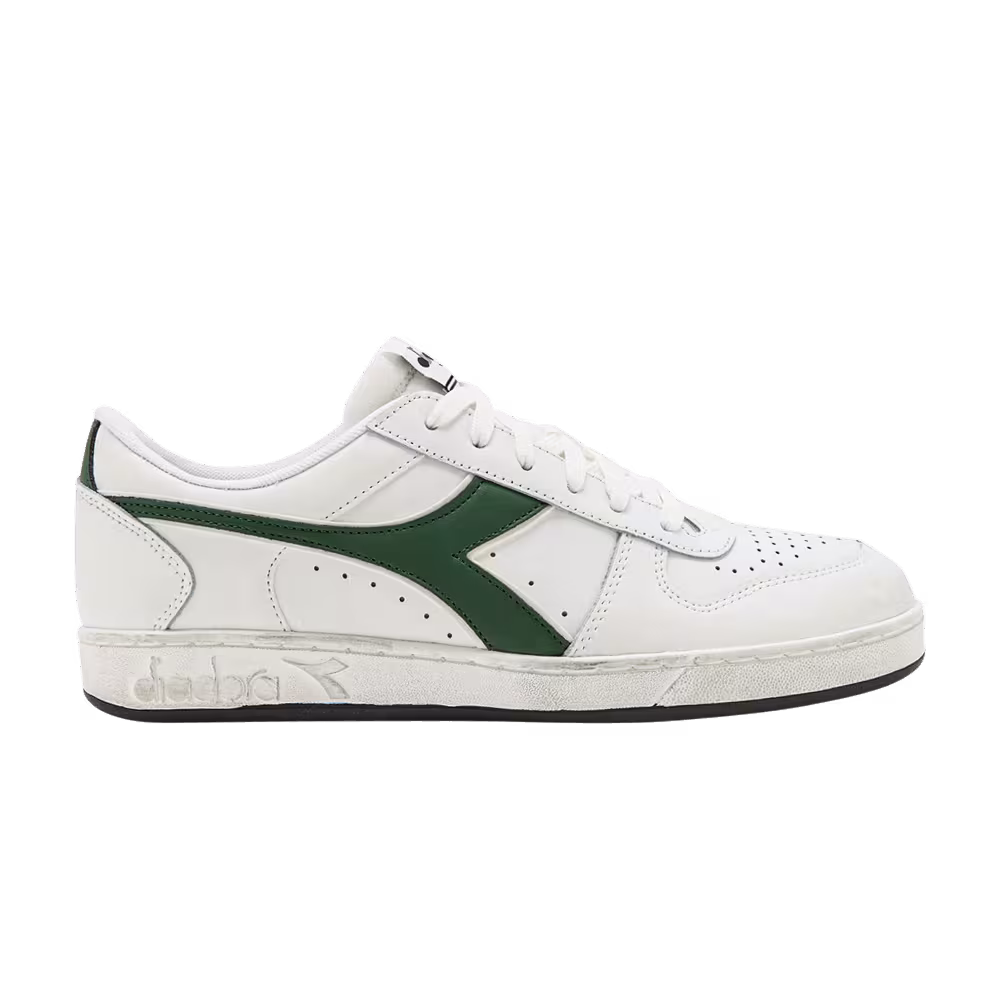 Diadora Magic Basket Low Icona White Fogliage Green