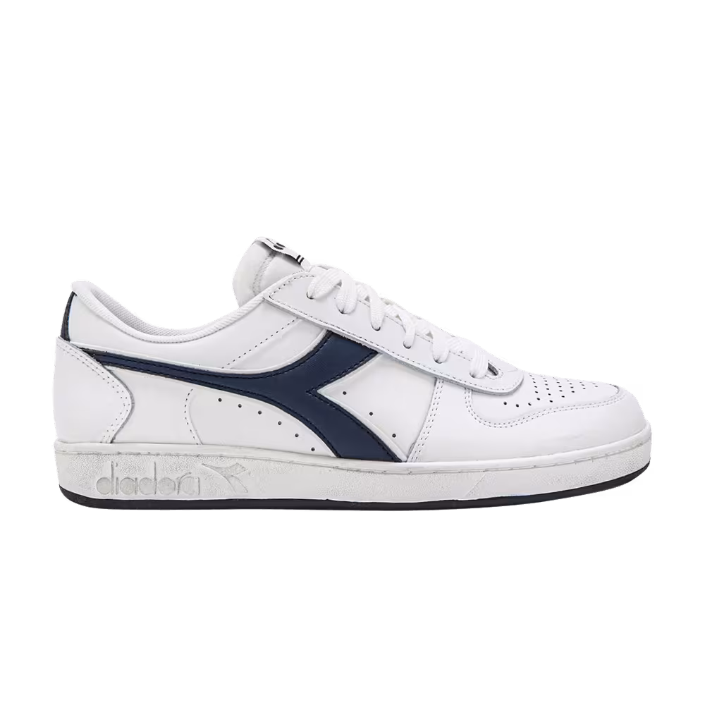 Diadora Magic Basket Low Icona White Blue Caspian Sea
