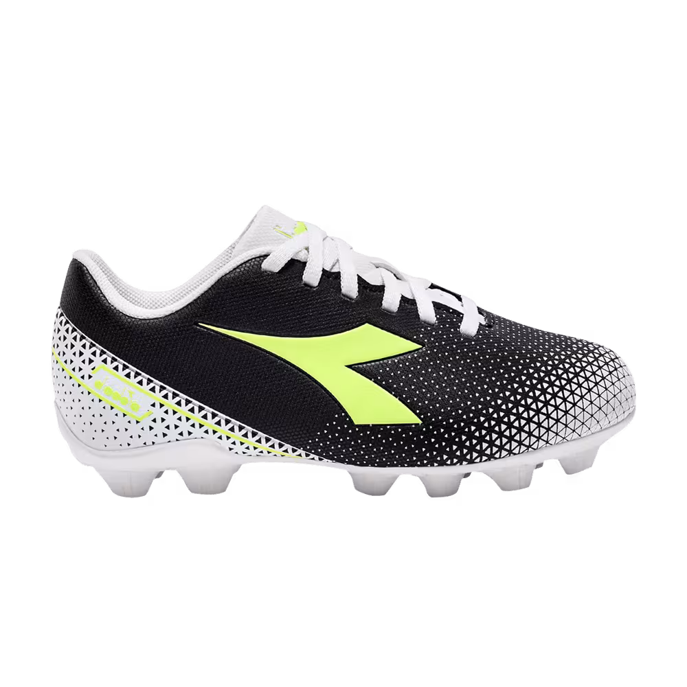 Diadora Pichichi 6 MD Big Kid Black Yellow Fluo