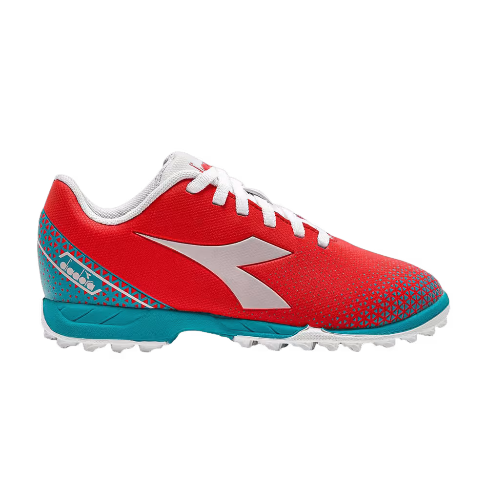 Diadora Pichichi 6 TF Big Kid Fluo Red Vapor Blue