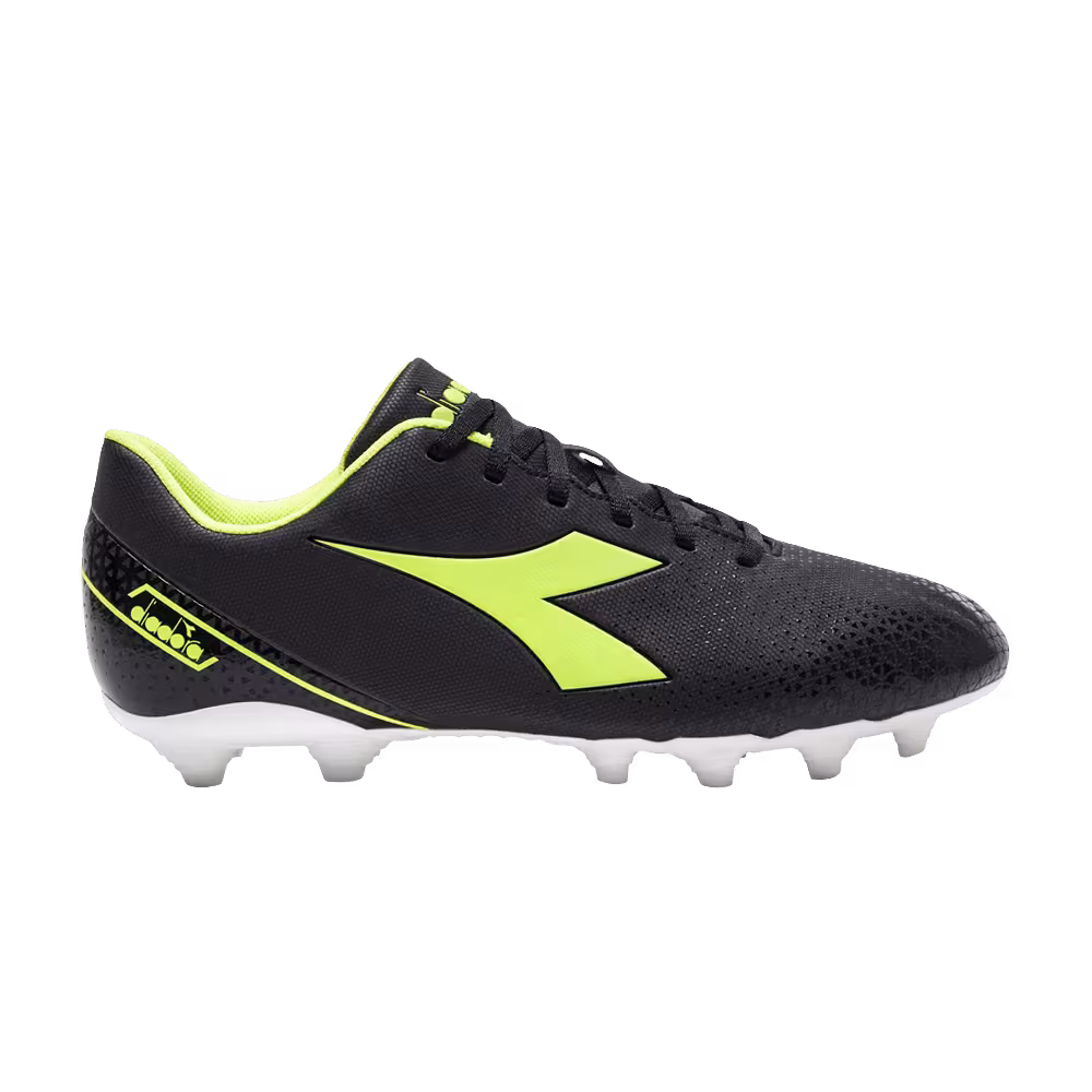 Diadora Pichichi 6 MG14 Black Yellow Fluorescent