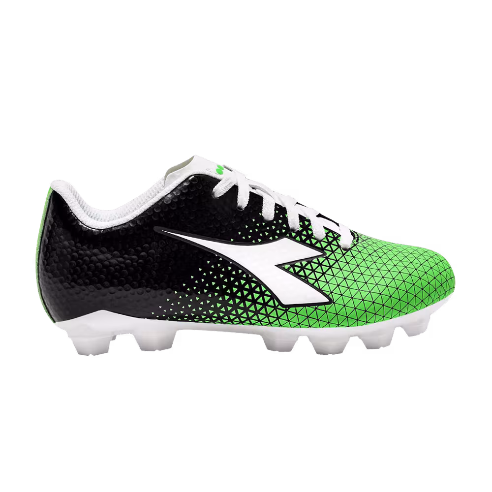 Diadora Cattura GR LPU Big Kid Black Green Fluo