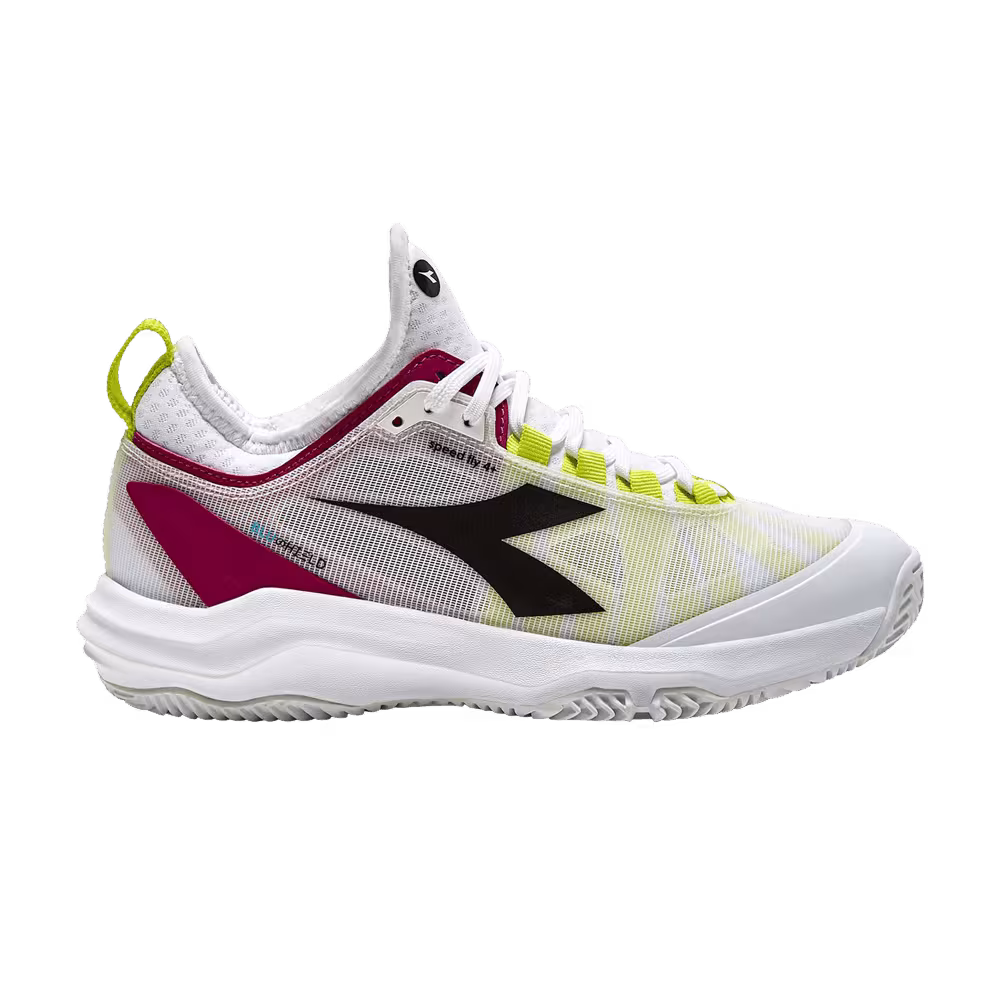 Diadora Women's Speed Blushield Fly 4+ Clay White Vivacious