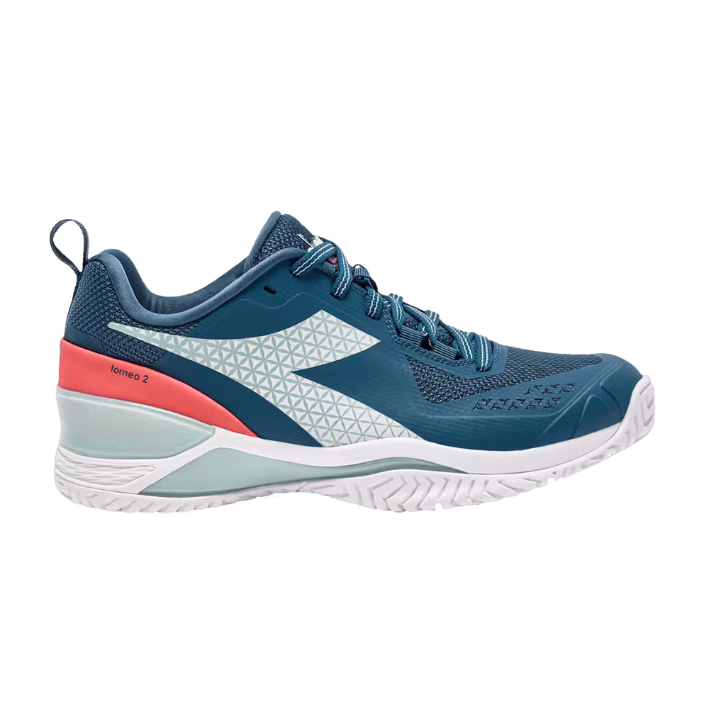 Diadora Women's Blushield Torneo 2 AG Surf Spray Legion Blue