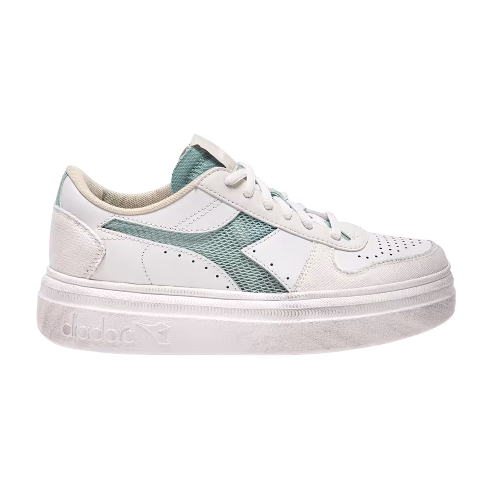 Diadora Women's Magic Bold Mesh Logo - Surf Spray Whisper White