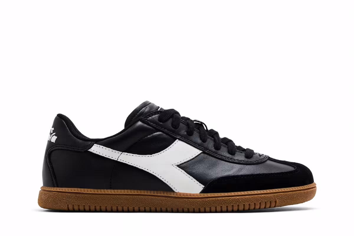 Diadora Trainer Black White, view 2