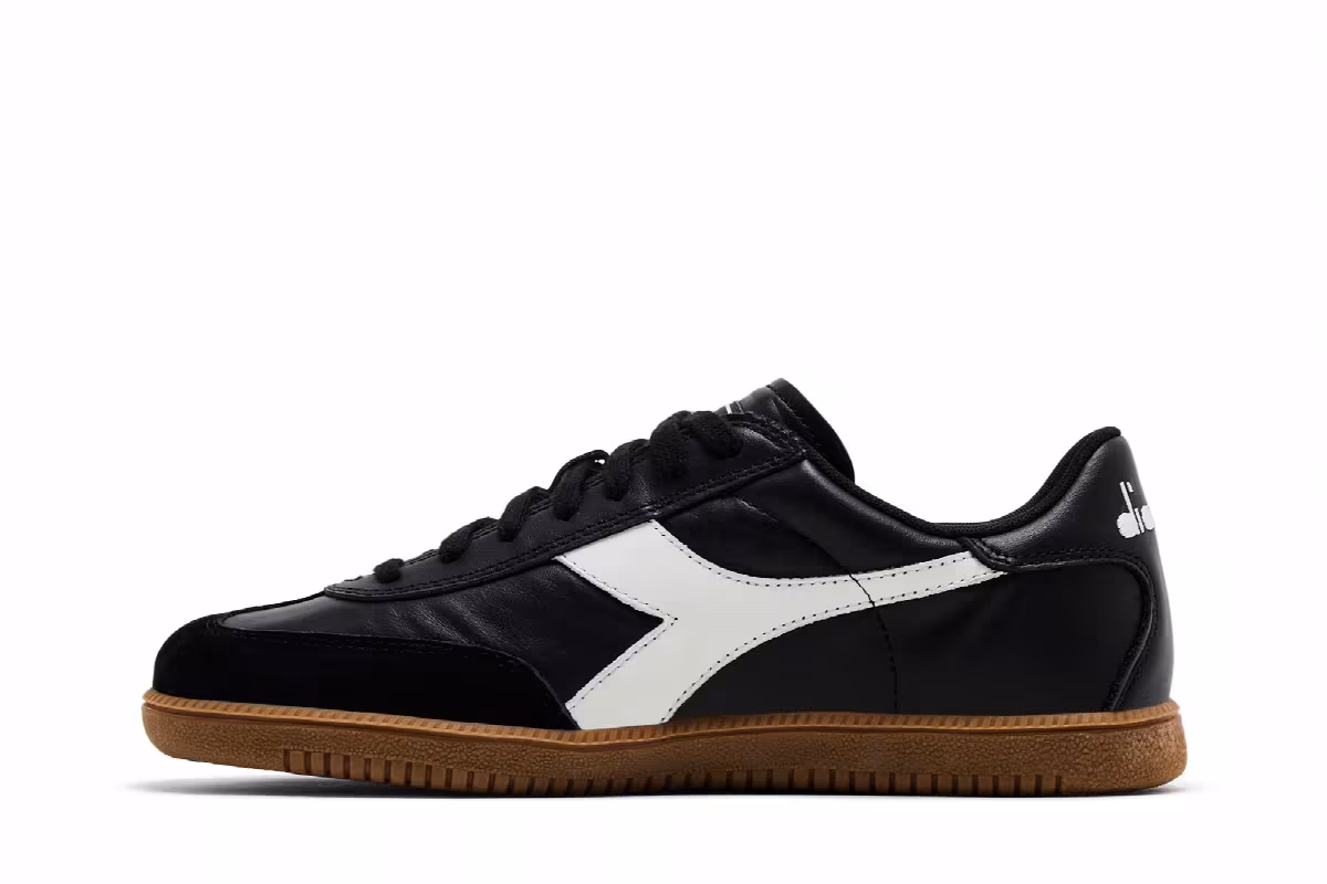 Diadora Trainer Black White, view 4