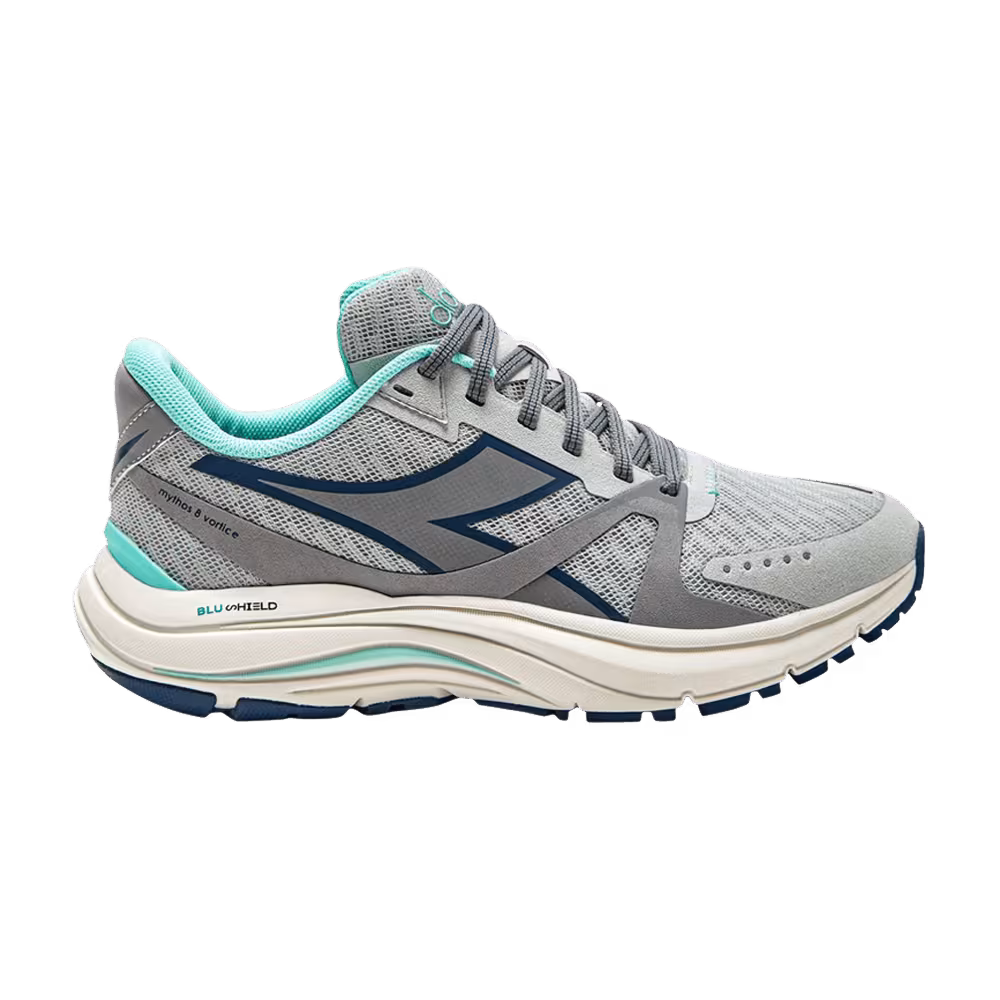 Diadora Women's Mythos Blushield 8 Vortice Silver Whisper White