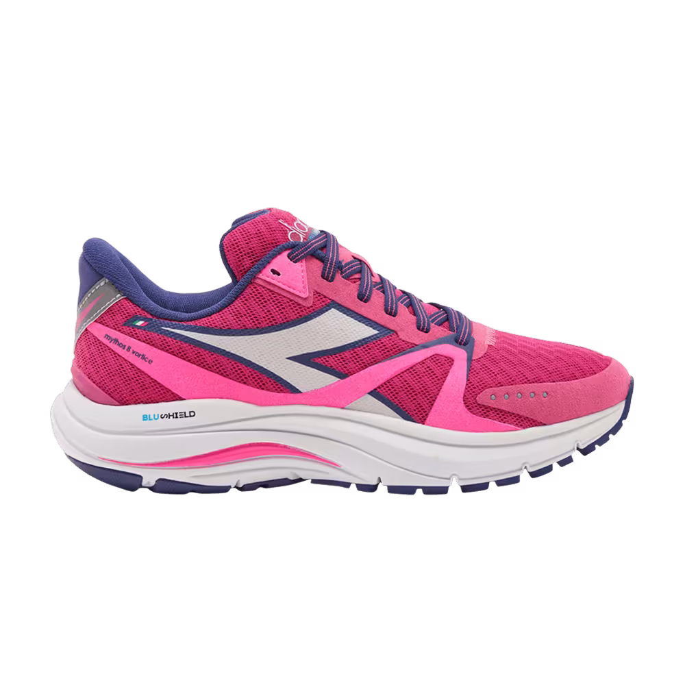 Diadora Women's Mythos Blushield 8 Vortice Pink Yarrow Blueprint