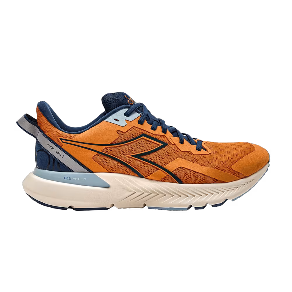 Diadora Mythos Blushield Volo 3 Bright Marigold Blue Opal