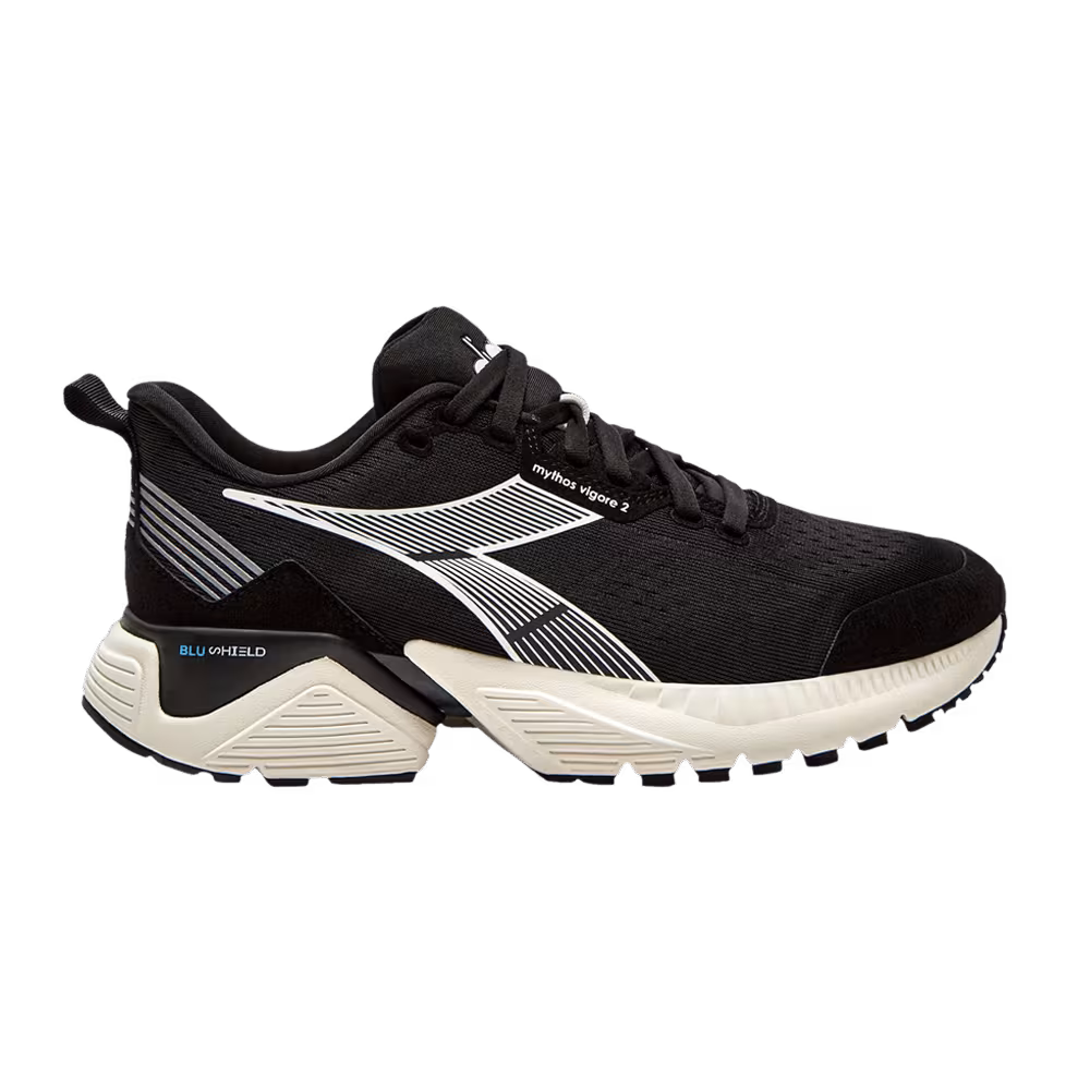 Diadora Women's Mythos Blushield Vigore 2 Black Whisper White