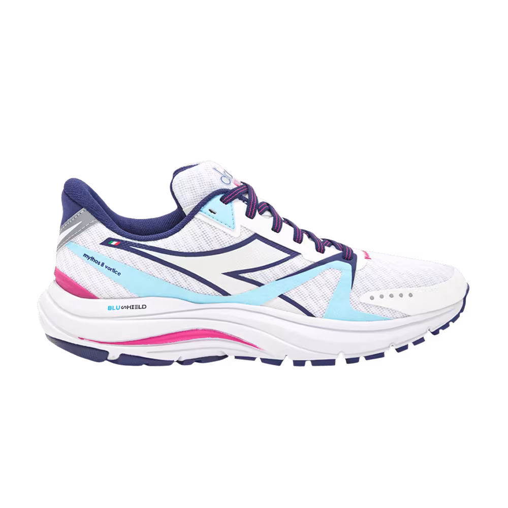 Diadora Women's Mythos Blushield 8 Vortice White Blueprint