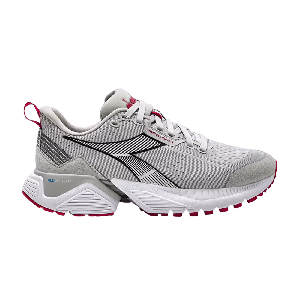 Diadora Women's Mythos Blushield Vigore 2 Silver Rubine Red
