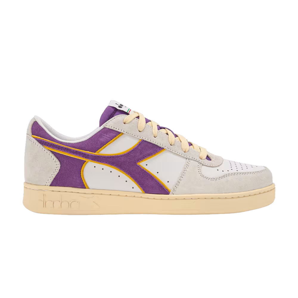 Diadora Magic Basket Low White Deep Lavander