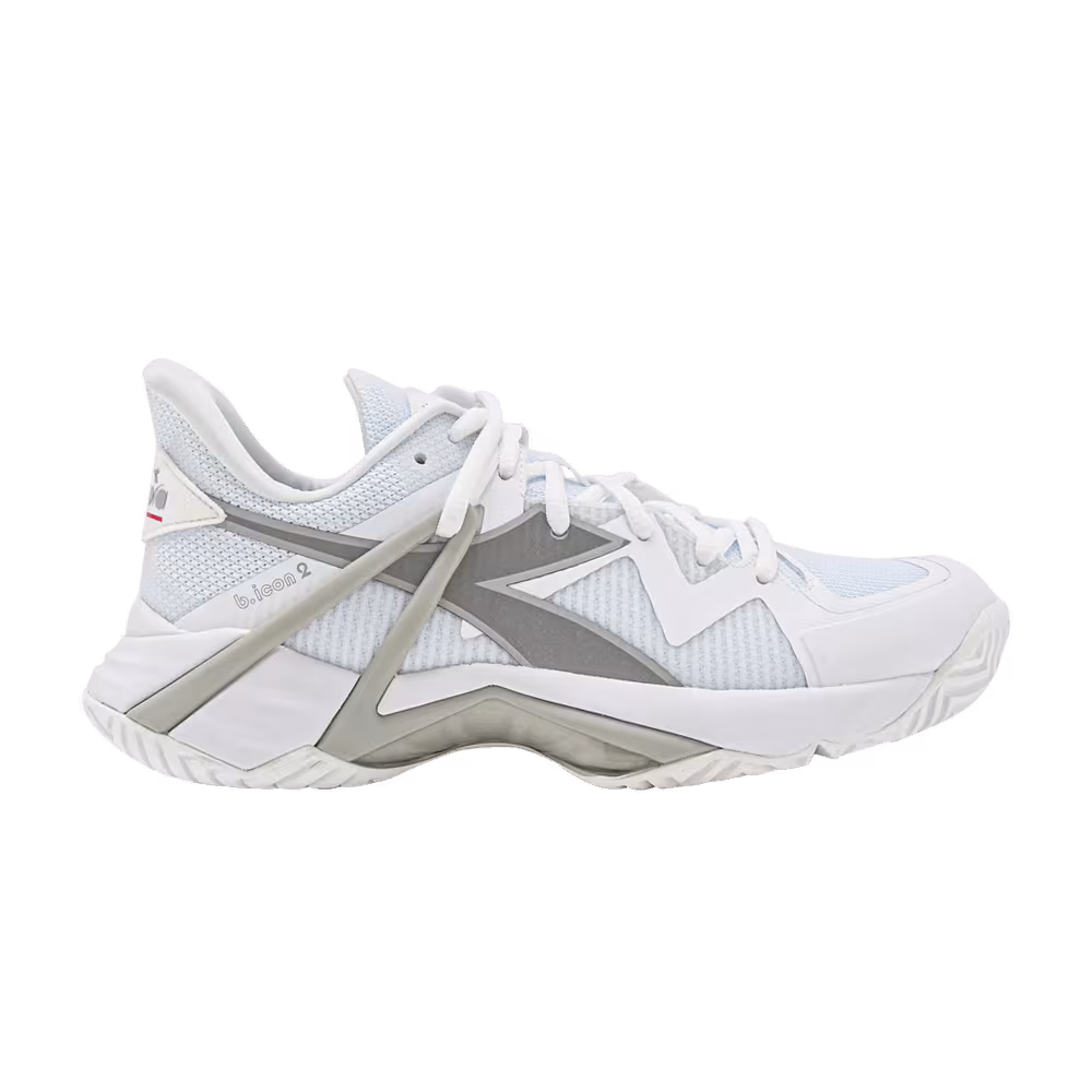 Diadora Women's B.Icon 2 AG White Silver