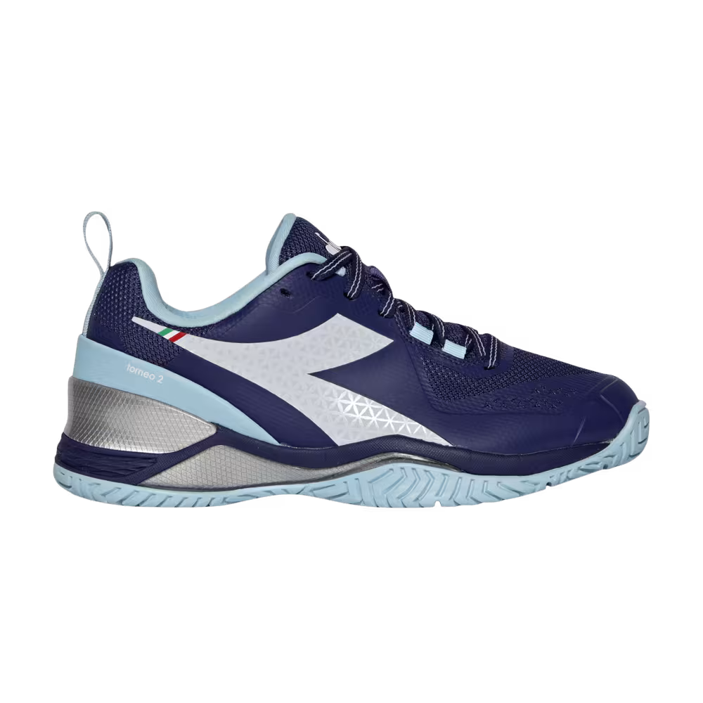 Diadora Women's Blushield Torneo 2 AG Blueprint Baby Blue