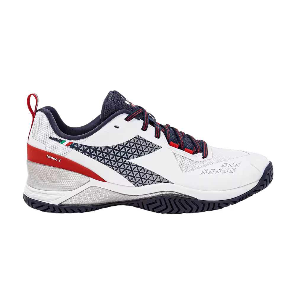 Diadora Blushield Torneo 2 AG White Blue Corsair