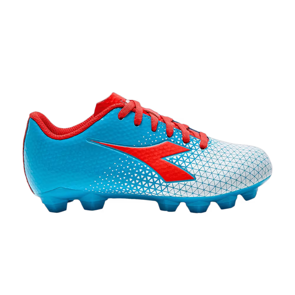 Diadora Cattura GR LPU Big Kid Blue Fluorescent Red