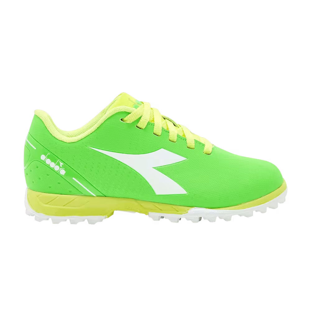 Diadora Pichichi 5 TF Big Kid Green Fluorescent White