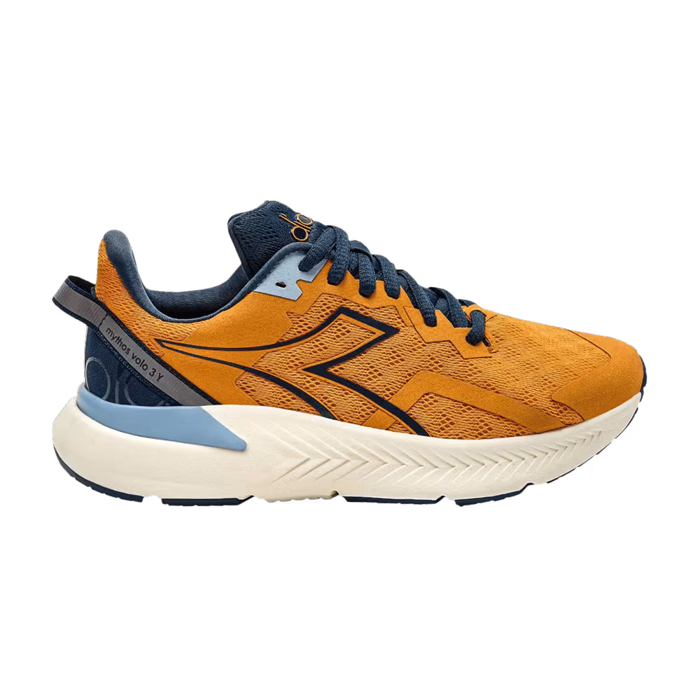 Diadora Mythos Volo 3 Big Kid Bright Marigold Blue Opal